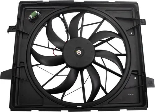 Miniatura 83 de TRQ Conjunto de ventilador de refrigeración dual del radiador compatible con Toyota Highlander 2008-2013 TO3115155