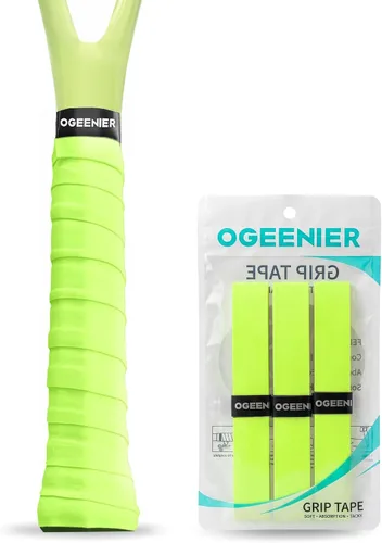 Miniatura 31 de OGEENIER Tennis Racket Grip Tape, 3, 6, 12 Pack Tennis Overgrip Tape, Absorbent and Anti-Slip, Precut Soft Racquet Wrap Grips Tape for Pickleball