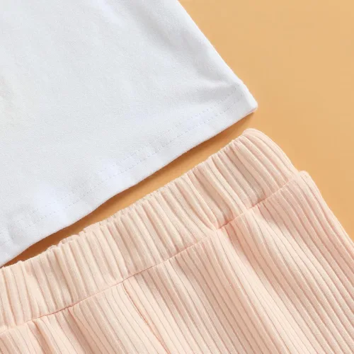 Miniatura 36 de Eadrioss Ropa para bebé niña pequeña, traje de campana de manga corta, camisa de flores para niños, pantalones florales acampanados, ropa de verano