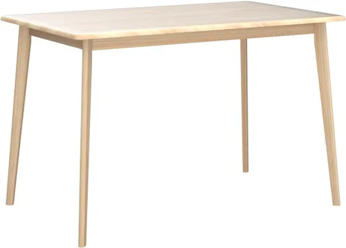 Miniatura 5 de Livinia Canberra 47.2" Mesa de comedor rectangular de madera/Mesa de cocina de roble malayo moderno de mediados de siglo (roble natural) Solo mesa