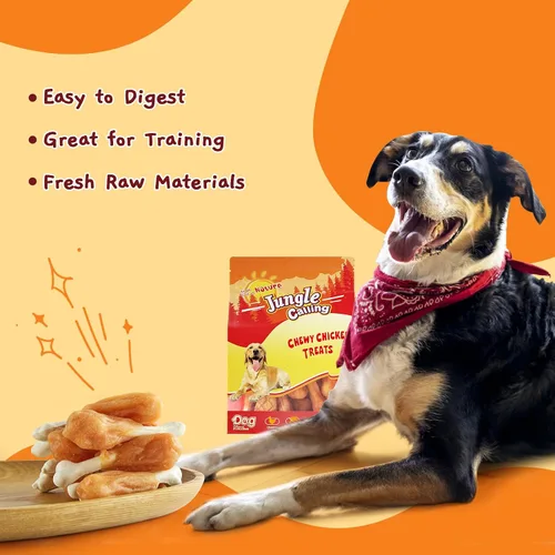 Miniatura 7 de Jungle Calling - Golosinas masticables de pollo para perros, huesos de calcio de pollo real sin cuero crudo para limpieza de dientes y aliento