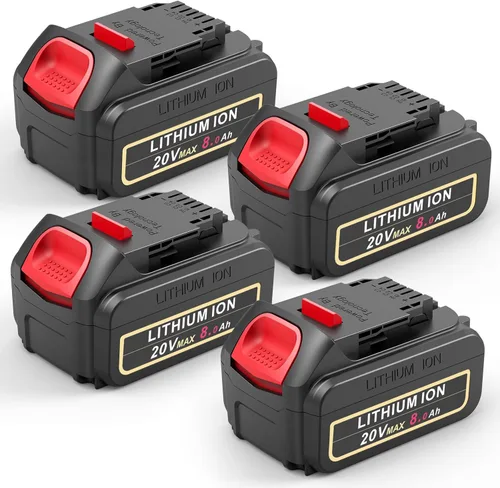 Miniatura 10 de Labtec Paquete de 2 baterías de repuesto de 8.0Ah 20V Max compatibles con herramientas Dewalt 20V XR, reemplazo DCB206 DCB200 DCB204 DCB201 DCB207