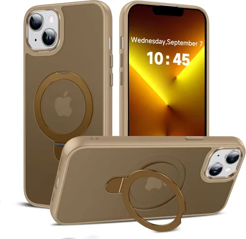 Miniatura 44 de LeYi para iPhone-13 Funda/iPhone-14 Fundas: con soporte para MagSafe i Phone 13Funda con anillo magnético iPhone14 iPhone13 Cubierta Funda para Negro