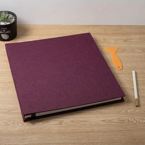 Miniatura 6 de Álbum de fotos grande y autoadhesivo, álbum de recortes para fotos de 4 x 6, 5 x 7 y 8 x 10, álbum de 40 páginas de bricolage con cubierta magnética