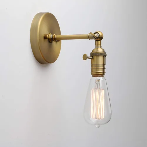 Miniatura 9 de Permo Vintage lámpara estilo candelabro de metal industrial para montar en pared, 60.00watts Antiguo