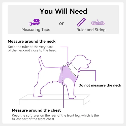 Miniatura 7 de Joytale Arnés para perro pequeño, chaleco de malla transpirable, arnés acolchado suave reflectante para perro de tamaño pequeño para caminar, Púrpura