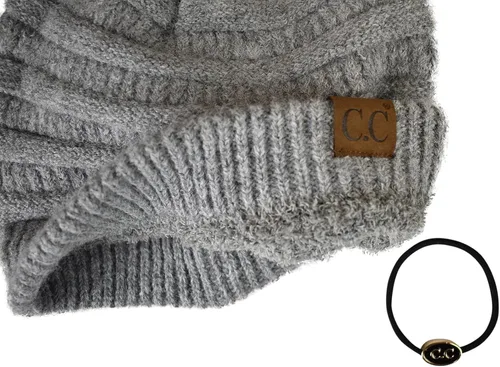 Miniatura 449 de C.C Trendy Warm Chunky Soft Stretch Cable Knit Beanie