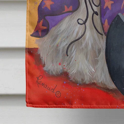 Miniatura 291 de Caroline's Treasures PPP3090GF - Bandera decorativa para jardín de bulldog inglés y otoño, para exteriores, patio, flores, tamaño de jardín