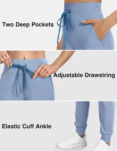 Miniatura 4 de TARSE Pantalones deportivos para mujer con bolsillos y cordón para correr
