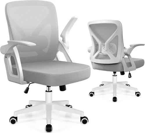 Miniatura 14 de FelixKing Silla de Oficina - Silla de Escritorio Ergonómica de Malla Transpirable para Tareas con Ruedas y Soporte Lumbar, Sillas de Oficina