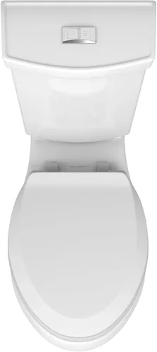 Miniatura 7 de American Standard 606AA002.020 H2Option Inodoro de dos piezas con asiento de inodoro y anillo de cera, frente alargado, altura de silla, descarga