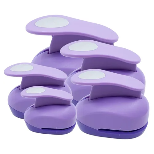 Miniatura 11 de Perforadora Circular de 3 Pulgadas para Manualidades - Perforadora de Papel de Agujero Rosa Extra Grande de 75mm Círculo Redondo para Cartulina