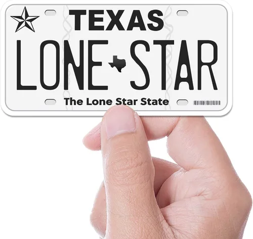 Miniatura 2 de Calcomanía para placa de matrícula de Texas, elige entre más de 50 ciudades de TX, calcomanía para parachoques de Texas para automóvil, calcomanías
