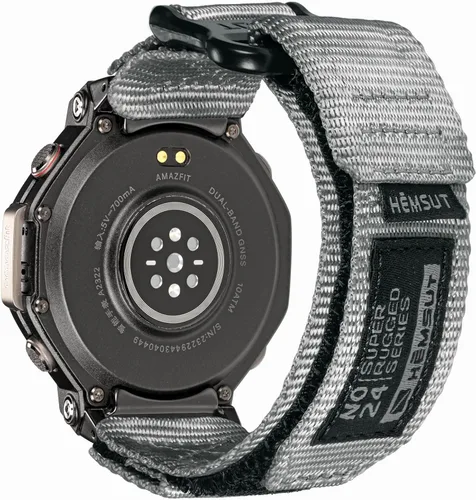 Miniatura 15 de SMITHA Correas de reloj compatibles con Amazfit T-Rex, T-Rex PRO, T-Rex 2, T-Rex 3 o T-Rex 3 PRO (1.890 in)/(1.732 in), T-Rex Ultra 1/2, correa Gris