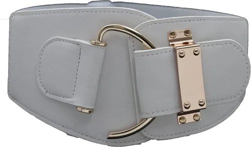Miniatura 96 de TFJ - Cinturón ancho de moda para mujer, cintura alta, hebilla de gancho de metal dorado, talla XS, S, M, L, XL