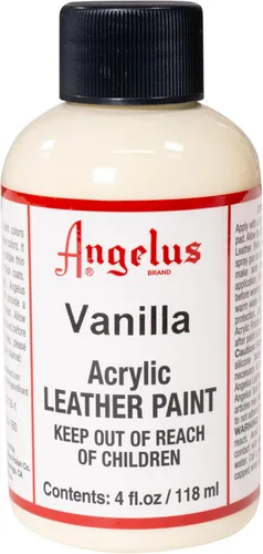 Miniatura 118 de Angelus - Pintura acrílica para cuero, 4 Fl Oz, color blanco - Pintura para cuero profesional flexible, resistente a grietas, arañazos