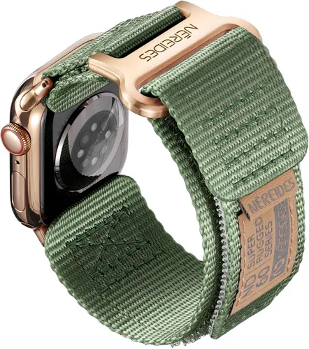 Miniatura 45 de Nereides Compatible con Correa de Apple Watch Ultra 3/2/1, Correa Deportiva de Nylon con Diseño Tejido para 49 mm (L, Negro)