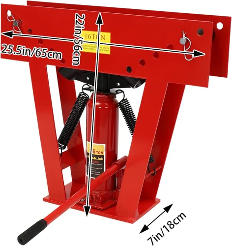 Miniatura 2 de Dobladora de tubos hidráulica de 16 toneladas Máquina manual de dobladora de tubos con 8 troqueles de flexión