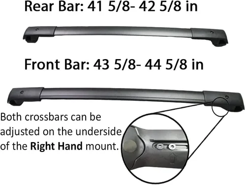 Miniatura 5 de Barras cruzadas aéreas para portaequipaje de techo para Subaru Forester 2014-2015-2016-2017.