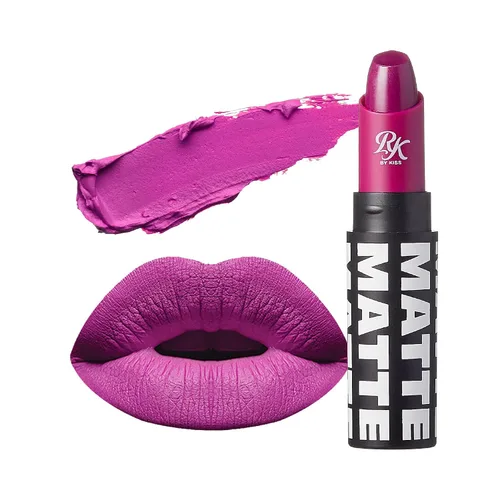 Miniatura 24 de Labial de Ruby Kisses, acabado mate, larga duración, altamente pigmentado, de aplicación suave, maquillaje de labios de cobertura total