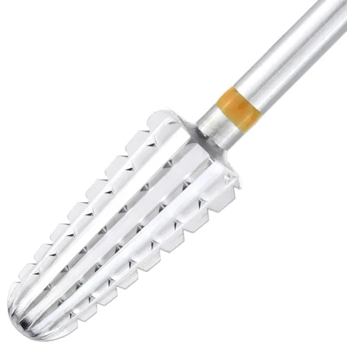 Miniatura 4 de PANA - Broca volcanita de carburo para uñas, de dos vías para zurdos y diestros – Rápida extracción del acrílico o gel duro – vástago de 3/32