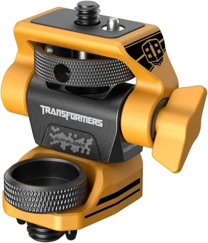 SMALLRIG Soporte de monitor de cámara ajustable para estilo ARRI (edición Bumblebee), giro de 360° y soporte de inclinación de 180°, soporte