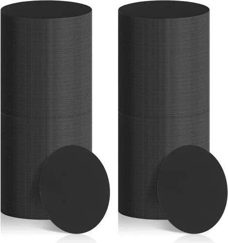 Miniatura 11 de TaoBary 400 Piezas Posavasos Desechables de Papel a Granel 1MM, 4 Pulgadas Posavasos Redondos de Cartón en Blanco para Bar Bebidas Manualidades DIY