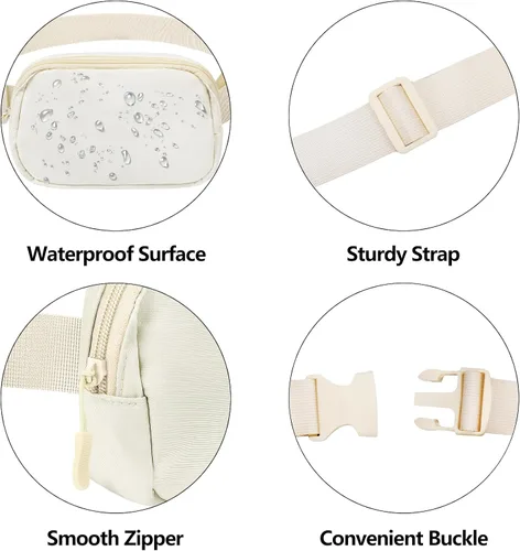 Miniatura 159 de Riñonera cruzada para mujeres y hombres, bolsa para cinturón para senderismo con correa ajustable, riñonera para correr, entrenamiento, deportes