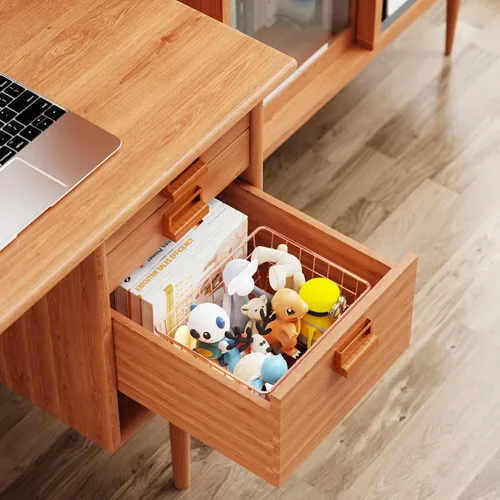 Miniatura 4 de iSPECLE - Cestas organizadoras metálicas con asas para almacenamiento de alimentos, cocina, despensa, baño, lavandería, habitación, armario