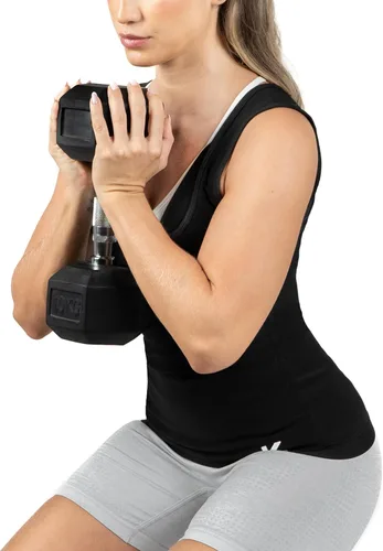 Miniatura 4 de Kewlioo Camiseta sin mangas de sauna premium para mujer, camiseta de sauna adelgazante para mujer, chaleco de sudor para entrenamientos, yoga