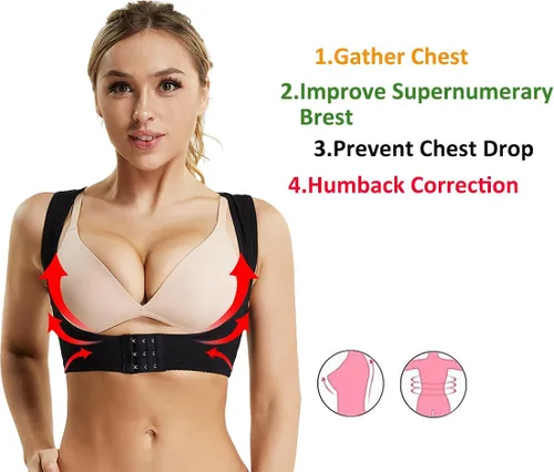 Miniatura 2 de JOYSHAPER Sujetador con correa en X para mujer corrector de postura para el pecho