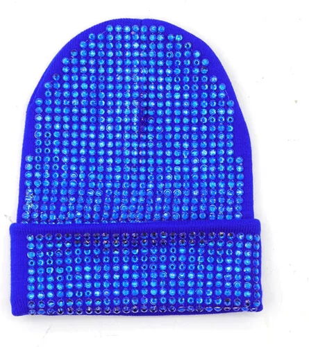 Gorro con diamantes de imitación Y2k para mujer, gorro brillante para hombre, gorro Y2k, gorro vintage