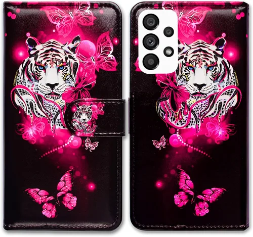 Miniatura 12 de Bcov Funda para Samsung Galaxy A53, diseño de pájaro negro y verde con tapa para teléfono con ranura para tarjeta y soporte para Samsung Galaxy A53