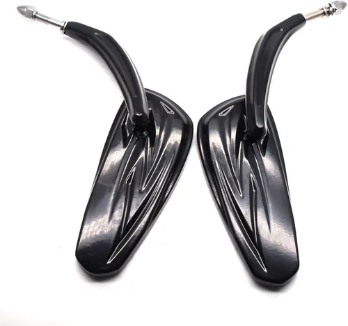 Miniatura 7 de MZS Espejos retrovisores para motocicleta compatibles con Sportster Softail Road King Street Electra Glide Dyna Ultra Fat Bob Sport Low Rider