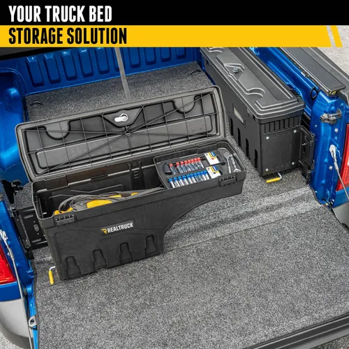 Miniatura 5 de RealTruck UnderCover SwingCase Caja de almacenamiento para caja de camioneta SC200D Compatible con Ford F-250/350 Super Duty 1999 - 2016 lado