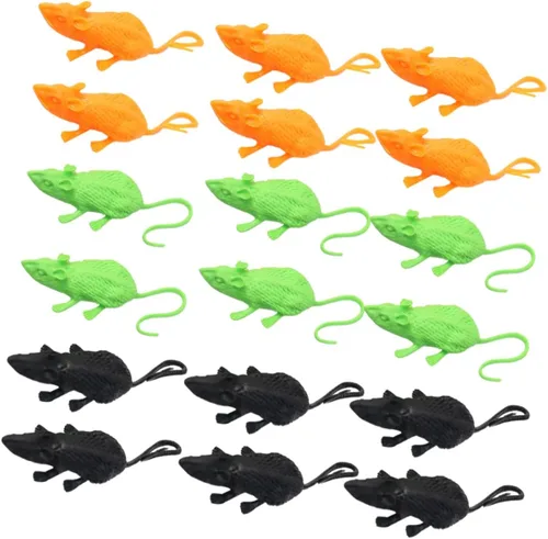18Pcs Creative Fake Mice for Halloween Pranks Realistic Novelty Mouse Decorations for Parties Pe Material for Jump Scare and Home Decor