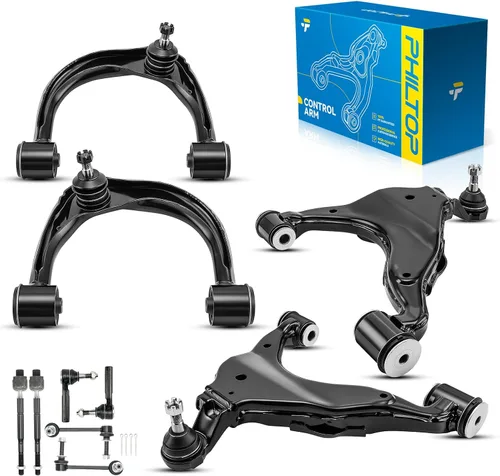 Miniatura 74 de PHILTOP Kit de suspensión delantera de 10 piezas, brazos de control inferiores con juntas de bola, eslabones de extremo de barra estabilizadora