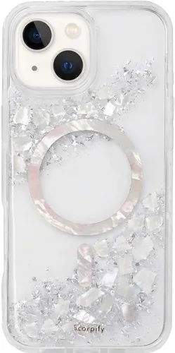 Miniatura 36 de SCORPIFY Funda para iPhone 14 [compatible con MagSafe] con diseño de mármol azul fantasía, bonita funda magnética para teléfono para mujeres, niñas