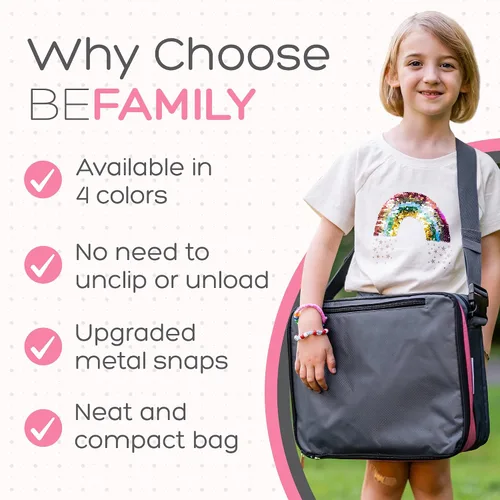 Miniatura 6 de BE Family Travel Kids - Bandeja de viaje para asiento de automóvil, accesorios de automóvil para niños, bandeja de aperitivos para asiento de Rosa