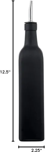 Miniatura 13 de Restaurantware RW Base Dispensador de aceite de oliva de 16.9 onzas, 1 botella dispensadora de aceite de cocina, con vertedor de acero inoxidable