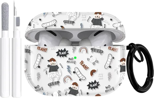 Miniatura 11 de Gedicht Funda para Airpods Pro con cordón, bonitos zapatos deportivos de dibujos animados, funda protectora de TPU suave resistente para Apple