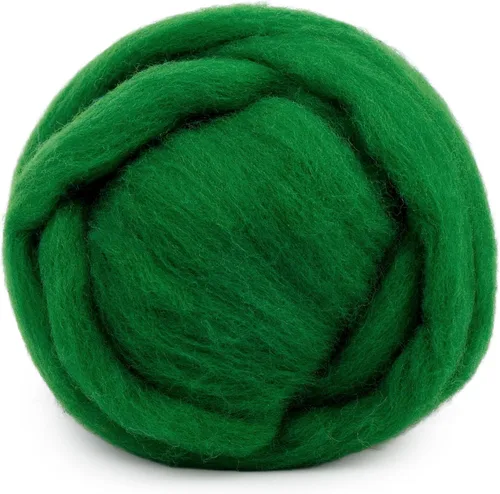 Miniatura 11 de Mayboos Lana de fieltro, lana natural coloreada de 1.76 onzas para fieltro de aguja, suministros de fieltro de lana pura hilo grueso para fieltro