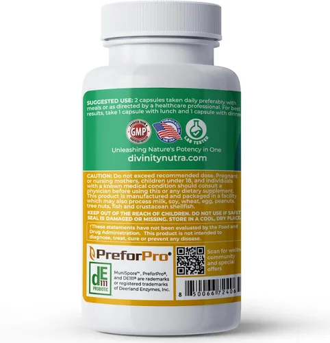 Miniatura 8 de Probiótico prebiótico y posbiótico 4 en 1 para mujeres y hombres, suplemento completo de apoyo intestinal y digestivo, probióticos pre post