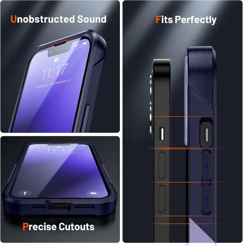 Miniatura 31 de Jeylly Funda para iPhone SE/Funda para iPhone 5S, Exterior de Plástico Duro que Absorbe Golpes + Interior de Silicona de Goma Defensor contra