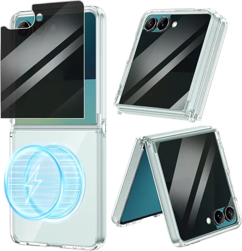 Miniatura 10 de VEGO Funda para Samsung Galaxy Z Flip 4, [antiamarillo] delgada y fina funda protectora de TPU de alta calidad a prueba de golpes para Samsung