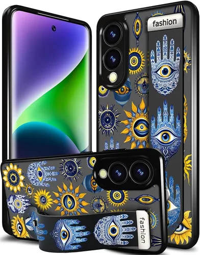 Miniatura 138 de Compatible para Samsung Galaxy S23 Funda Bonita con Correa Soporte Dedo Kickstand, Fundas de Silicona Geniales de Diseñador Funda Cover - Mariposa
