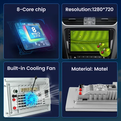 Miniatura 4 de Radio de coche Android 14 4+32GB 8 Core para Toyota Tundra 2007-2013 y Toyota Sequoia 2008-2019 estéreo, kit de actualización de pantalla táctil