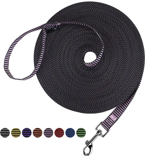 Miniatura 38 de Hi Kiss Correa de Entrenamiento de Obediencia y Agilidad para Perros/Cachorros - 15 pies 20 pies 30 pies 50 pies 100 pies - Ideal para Jugar