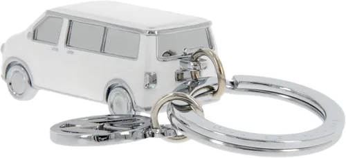 Miniatura 28 de BRISA VW T5/T6 Bus Campervan - Colgante con llavero 3D con dije VW, idea de regalo para los fanáticos de Volkswagen (cromado, esmaltado), Negro