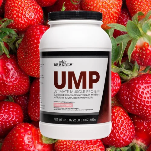 Miniatura 9 de Beverly International UMP Proteína en Polvo, Fresa. Proporción Única de Suero-Caseína Desarrolla Músculo Magro. Fácil de Digerir. Sin Hinchazón.